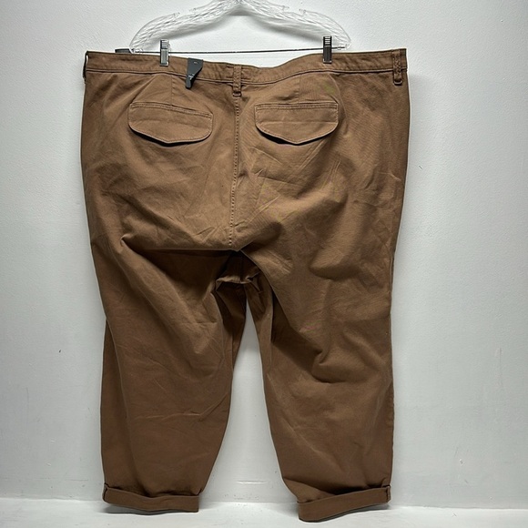 Torrid Crop Skinny Chino Stretch Twill Mid Rise Pants Brown New Plus Size 28 - Picture 5 of 9